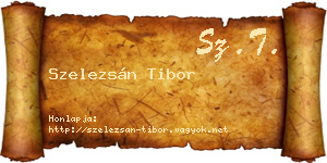 Szelezsán Tibor névjegykártya