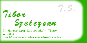 tibor szelezsan business card